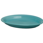 Thumbnail image #1 for Steelite Homer, Fiesta Turquoise HL458107 China Oval Platter, Turquoise, 13.625" x 9.5" x 1.75" 1 Dozen