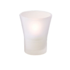 Thumbnail image #2 for Sterno Classic Elegance 80276 Fluted Frosted Glass Votive Lamp, 3-1/2" H x 2-7/8" Diameter
