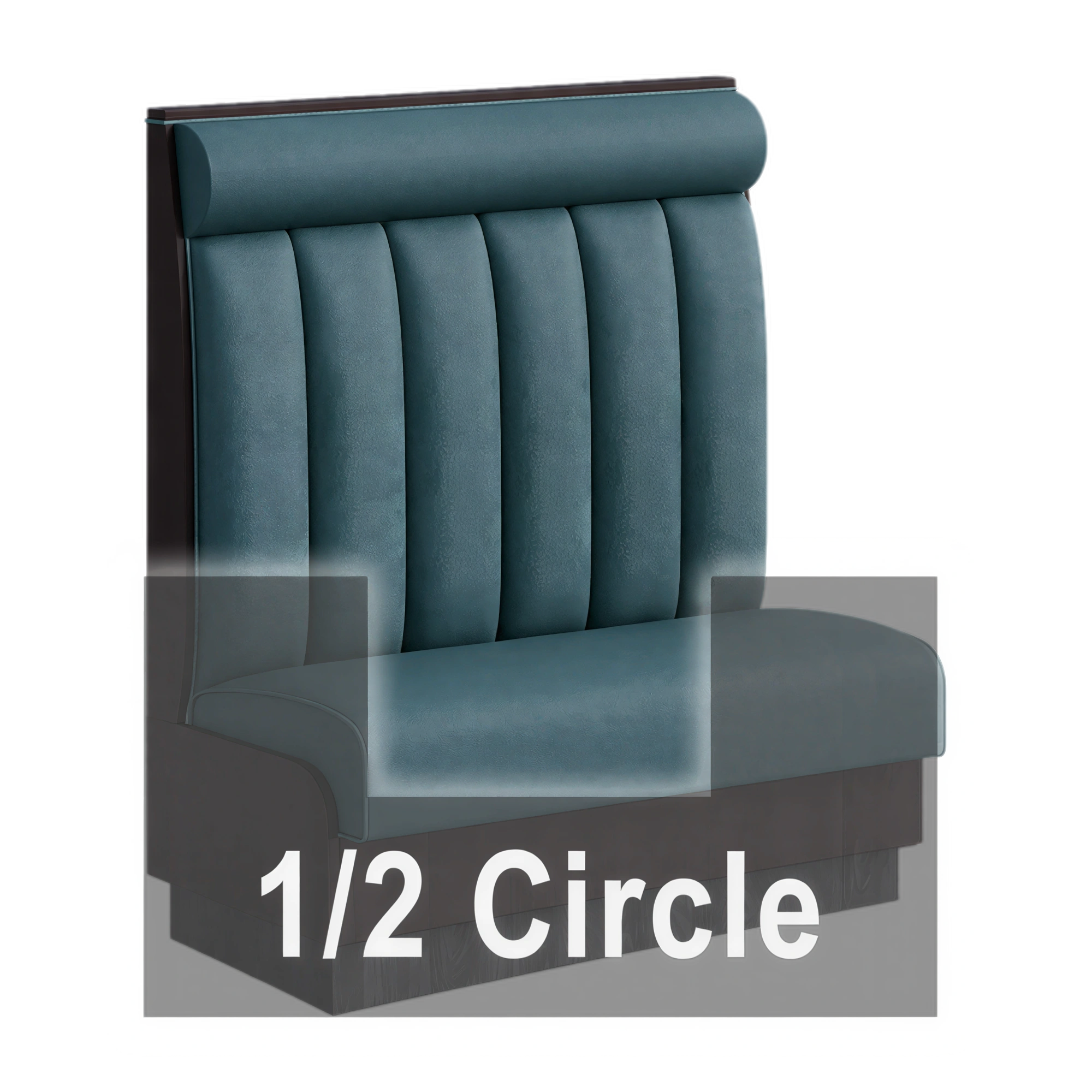 AT&S-AHC-KR48-6CHHR GR6 1/2-Circle Booth – USA Restaurant Suppliers