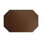 Thumbnail image #1 for Risch Chesterfield TABLEMATOCT-CH 17X11 Octagonal Faux-Leather Table Mat, Ostrich Texture, 17 x 11 in Case of 25