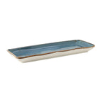 Thumbnail image #1 for Tuxton China Artisan GGE-551 Rectangular Ceramic Tray, 13-3/4" x 5" x 1-1/4"H 1 Dozen