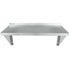 Thumbnail image #2 for Empura Stainless 1836WS16G Wall-Mount Storage Shelf, 36"W x 18"D x 15.75"H, 16-Gauge 430 Stainless Steel