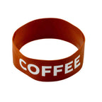Thumbnail image #1 for TableCraft Products 13090 Airpot Band, Coffee, Silicone, Brown with White Lettering Case of 600