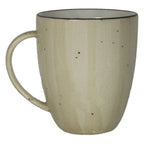 Thumbnail image #1 for International Tableware Rotana RT-1-WH Tall Ceramic Coffee Cup with Handle, 8.5 oz, Wheat Case of 3 Dozen