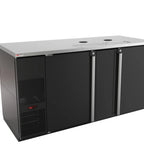 Thumbnail image #5 for Micro Matic USA Pro-Line MDD68-E-LT Two-Section Draft Beer Cooler, 28 Cu. Ft., 69-1/2 in. W, Self-Contained, Black