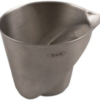 Thumbnail image #1 for JB Prince Oxo U958 Angled Stainless Steel Measuring Cup, 2 oz (1/4 Cup)