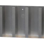 Thumbnail image #1 for Steril-Sil Company LID-305 5-Compartment Stainless Steel Cup & Lid Holder, Countertop or Wall Mount, Holds Cups and Lids up to 4-7/8" Diameter