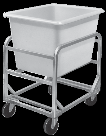 Product image #6 for Channel Manufacturing 6-Bushel Aluminum Frame Bulk Poly Cart with 5-Inch Swivel Casters