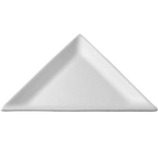 Thumbnail image #1 for G.E.T. Bugambilia PT001TG Triangular Cast Aluminum Buffet Platter with Resin Coating, Tangerine, 10" x 10", 1/2" Deep