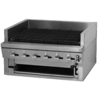 Thumbnail image #1 for Montague Company Legend UFSC-60C 60-Inch Countertop Char-Broiler with Ceramic Briquettes and Adjustable 3-Position Cast-Iron Reversible Grate