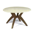 Thumbnail image #5 for Grosfillex US850004 Y-Leg Pedestal Table Base, White Resin, for 42–48 in Round Poolside Tables, Fits 1-1/2 in Umbrella Poles