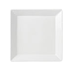 Thumbnail image #1 for Libbey Galileo 999001147 Square Porcelain Plate, 9-7/8", Embossed Rim