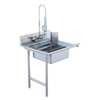 Thumbnail image #2 for Winholt Equipment SDT-16-S-48L Straight Soiled Dish Table, Left-to-Right, 48"L x 30"W, 16-Gauge 300 Series Stainless Steel