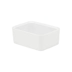 Thumbnail image #1 for Global Tableware Collective Dalebrook, Kata DBTW4224 Rectangular Melamine Salad Bar Crock, White, 28.75 oz, 6-7/8" x 5-1/8" x 2-3/4"