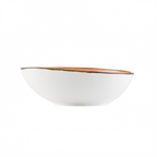 Thumbnail image #2 for CAC China Tucson TUS-B7-CRL Porcelain Coral Reactive-Glaze Soup/Salad Bowl, 20 oz, 7-1/2 in Case of 2 Dozen