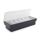 Thumbnail image #1 for Concasse MCCB6B Plastic Bar Garnish Caddy, 6 Compartments