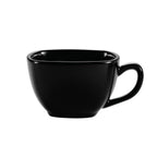 Thumbnail image #1 for CAC China Color Arts KC-1-BLK 8 oz Black Square Ceramic Coffee Cup Case of 3 Dozen