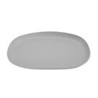 Thumbnail image #1 for G.E.T. Riverstone CS-1410-LG Melamine Coupe Platter, 14 x 10 in, Oval, Light Gray 1 Dozen