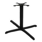 Thumbnail image #1 for ATSMFG ATS AT&S-T3636 MFG 3-Piece Table Base Kit, 36" x 36" Base Spread, 4" Diameter Column, Dining Height, Stainless Steel, Indoor/Outdoor