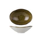Thumbnail image #1 for Tuxton China Artisan Geode GGW-402 Oval Porcelain Pasta Bowl, 11-1/2 oz, Walnut, 7-1/2 in 1 Dozen