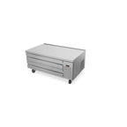 Thumbnail image #1 for Fagor Refrigeration FCBR-52 Refrigerated Chef Base Equipment Stand, 52"W, 2 Drawers, Self-Contained Refrigeration, Stainless Steel Top