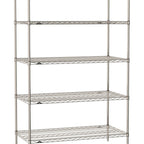 Thumbnail image #1 for Metro Super Erecta SE-3072S-74-S5 Stationary Starter Wire Shelving Unit, 72"W x 30"D x 74"H, 600 lb. capacity per shelf, 2000 lb. capacity per unit