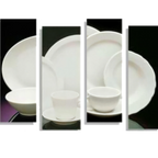 Thumbnail image #2 for Steelite International Homer, Undecorated HL22400 Standard China Plate, 9", Round, Narrow Rim Case of 2 Dozen