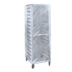 Thumbnail image #1 for Winholt Equipment SRC-58-3Z Bakery Rack Cover, Clear Heavy-Duty Plastic, Full Height, 3 Reinforced Zippers