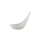 Thumbnail image #1 for Tuxton China Accessories GZP-705 Oval Tasting Spoon, 2"W x 3.375"D x 2.375"H, 0.5 oz capacity, vitrified china, chip resistant Case of 2 Dozen