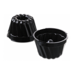 Thumbnail image #1 for Matfer Bourgeat Exoglass 345638 Round Composite Kugelhopf Mold, Nonstick, 3-3/4" Diameter x 2-1/2" Height