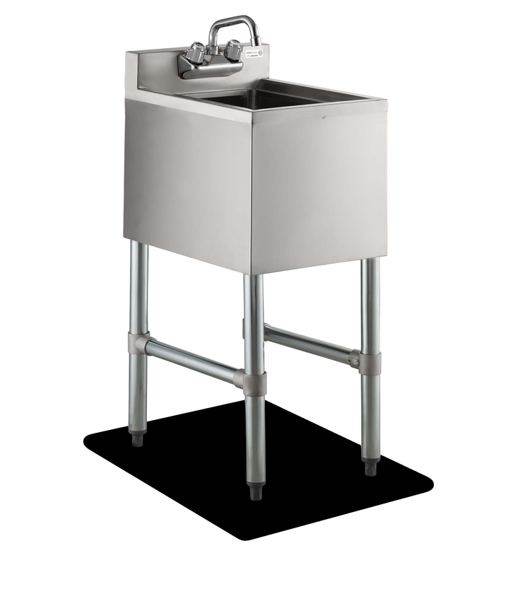 Product image #5 for Steel Works Stainless One Compartment Underbar Hand Sink, 14-1/2" x 18-3/4" x 33" H