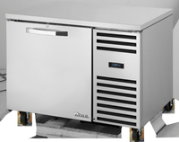 True SPEC SERIES 1-Section Deep Undercounter Freezer, 1 Solid Door, -10°F, Side-Mounted Self-Contained Refrigeration