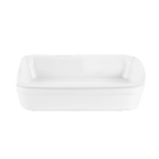 Thumbnail image #1 for Steelite International Pillivuyt, Cookware 6634V722 Rectangular Porcelain Lasagna Dish, 3 qt, 11.5 x 9.5 in, Oven Safe to 660°F
