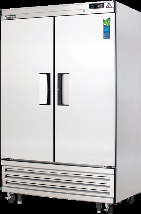 Product image #5 for Everest EBSR2 Two-Section Bottom-Mount Reach-In Refrigerator, 48 Cu. Ft., Stainless Steel