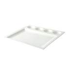 Thumbnail image #1 for Ten Strawberry Street Whittier WTR-4RDDSHPLT 5-Compartment Porcelain Plate, 12-3/4", 4 Round and 1 Square, White Case of 8