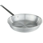 Thumbnail image #1 for Empura Chef Approved 224322 12-Inch 3003 Aluminum Fry Pan, 3.5mm, Natural Finish, Uncoated, Riveted Handle
