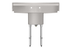 Thumbnail image #7 for KoolMore 45-Inch 1-Compartment Commercial Sink with Dual Drainboards and Backsplash