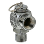 Thumbnail image #1 for AllPoints Foodservice Parts & Supplies 5641011 Pressure Fryer Pressure Relief Valve, 1/2" NPT, 15 PSI, Chrome-Plated