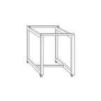 Thumbnail image #1 for Eastern Tabletop Z901D Collapsible Table Frame with Locking Casters, 44"W x 31"D x 32"H, Fits 2 Tiles