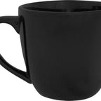 Thumbnail image #1 for International Tableware Cancun CA-58-B 16 oz Black China Coffee Cup with Handle Case of 2 Dozen