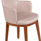 Thumbnail image #2 for Tramontina USA, Inc. London 14062-131 Upholstered Armchair, Beige, Brazilian Oak Wood, Solid Back Case of 2