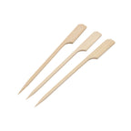 Thumbnail image #1 for Korin Inc TK-633-11-18 Bamboo Teppo Gushi Skewer, 7", Flag-Shaped Top Case of 100