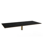 Thumbnail image #1 for Steelite Mogogo, Modular MGCITB01MBXX Modular Tabletop Buffet Display Table, 71 x 29-1/2 in, Central Hole, Marble-Look Laminate Top