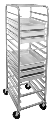 Product image #7 for Channel Manufacturing Aluminum End-Load Pizza Pan and Dough Box Rack, 15-Pan Capacity, 4-Inch Centers, 70-Inch High