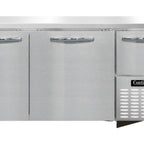 Thumbnail image #1 for Continental Refrigerator RA60N-U 60" Undercounter Refrigerated Base, Stainless Steel Work Top, 3 Solid Doors, Side-Mounted Refrigeration