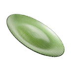 Thumbnail image #1 for Kadra Kitchenware Vikko Decor VD-1305-GN 13-Inch Green Maple Glass Charger Plate Case of 12