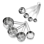 Thumbnail image #1 for New Star Foodservice Inc. 42917 Stainless Steel Measuring Spoon and Cup Set Case of 48