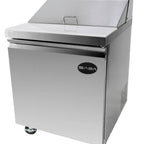 Thumbnail image #2 for SABA SPS-27-8 Sandwich/Salad Prep Table, 1 Door, 8-Pan Capacity, Stainless Steel, 27-1/2" W