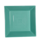 Thumbnail image #1 for CAC China Tango TG-B6-G Square Embossed Porcelain Pasta Bowl, Green, 15 oz, 6-Inch Case of 2 Dozen