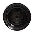 Thumbnail image #1 for Tuxton China Concentrix CBA-090 9-Inch Black Ceramic Plate, Round, Wide Rim Case of 2 Dozen